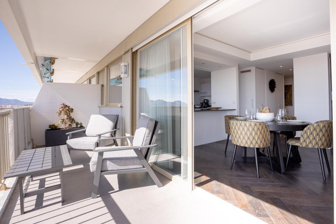 Cannes Panorama - Piscine, Vue Mer, Parking, Clim Exterior foto